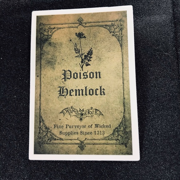 Poison Hemlock Witchy Sorceress Supreme Potion B0ttle Label Sticker - Picture 4 of 7